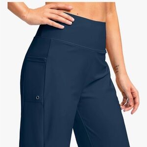 Women's Navy High-Waisted swim shorts